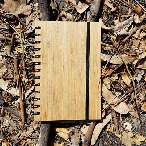 Libreta con pasta de bambú - Cuadernos Ecológicos
