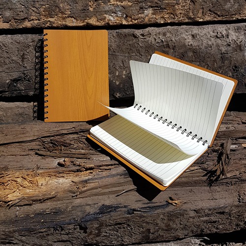 Libreta con pasta de madera - Cuadernos Ecológicos