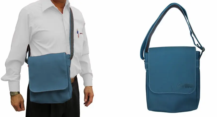 Mariconera de piel, Bandolera para caballero, Mochila con asa de hombro